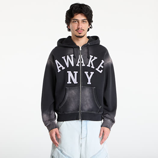 Hoodica Awake NY Collegiate Arch Zip Hoodie Black