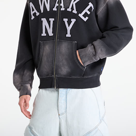 Hoodies and sweatshirts Awake NY Collegiate Arch Zip Hoodie Black