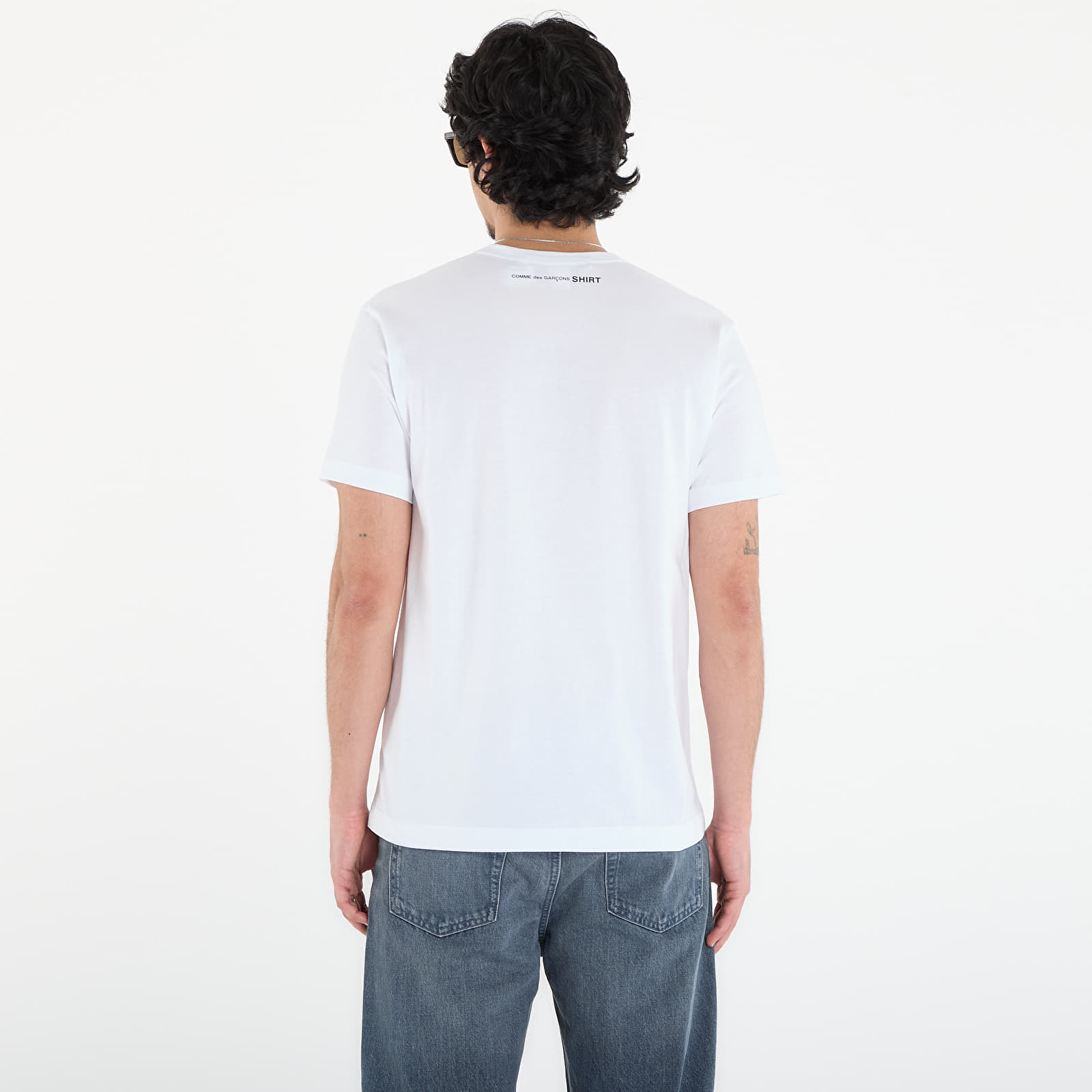 Tricouri bărbați Comme des Garçons SHIRT Mens T-Shirt Knit White