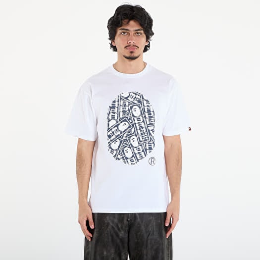 Футболка A BATHING APE Japanese Cloud Camo Label Tee UNISEX White