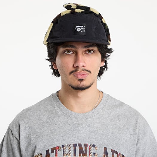Keps A BATHING APE 1St Camo Puffy Flight Cap Black