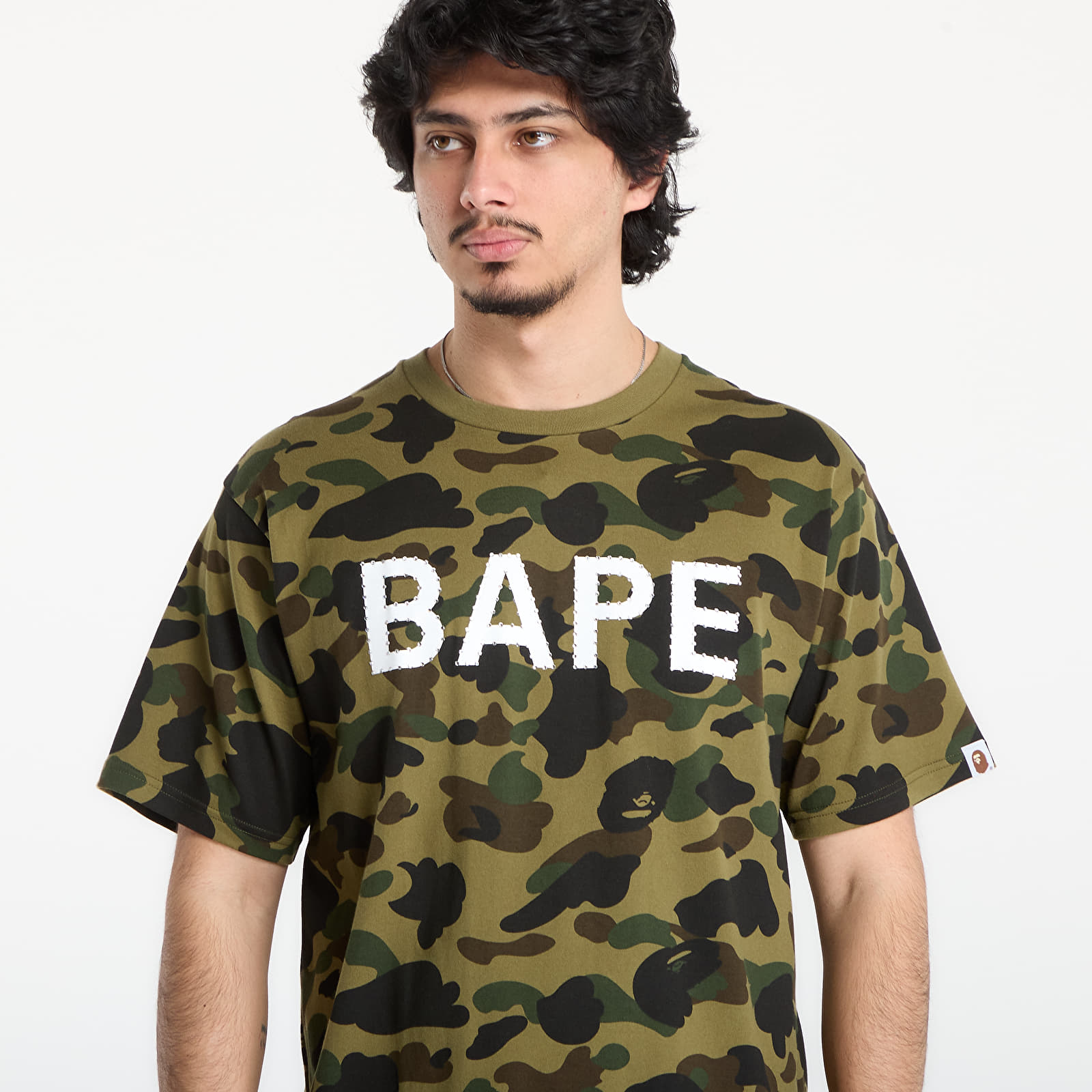T-Shirts A BATHING APE 1St Camo Bape Rhinestone Tee UNISEX Green