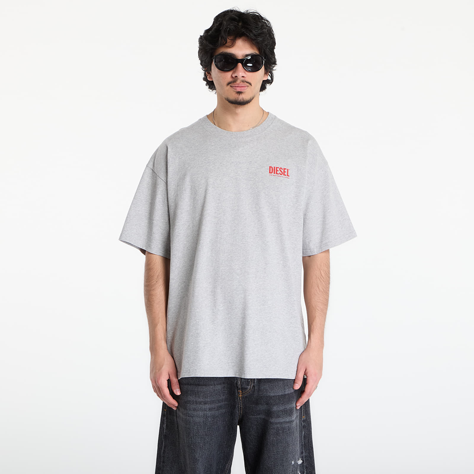 Тениска Diesel T-Boxt-Bisk T-Shirt Grey Melange M