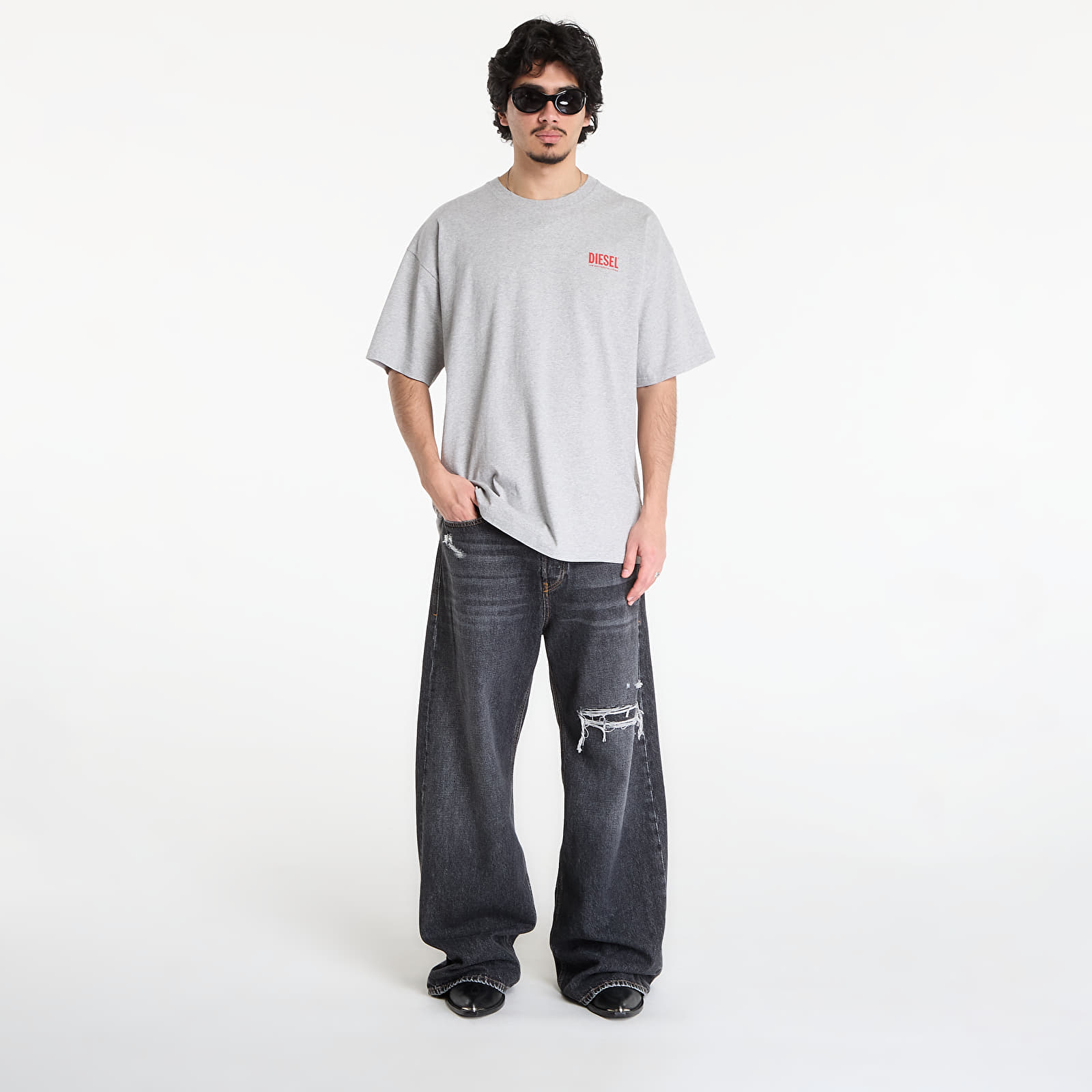 T-Shirts Diesel T-Boxt-Bisk T-Shirt Grey Melange