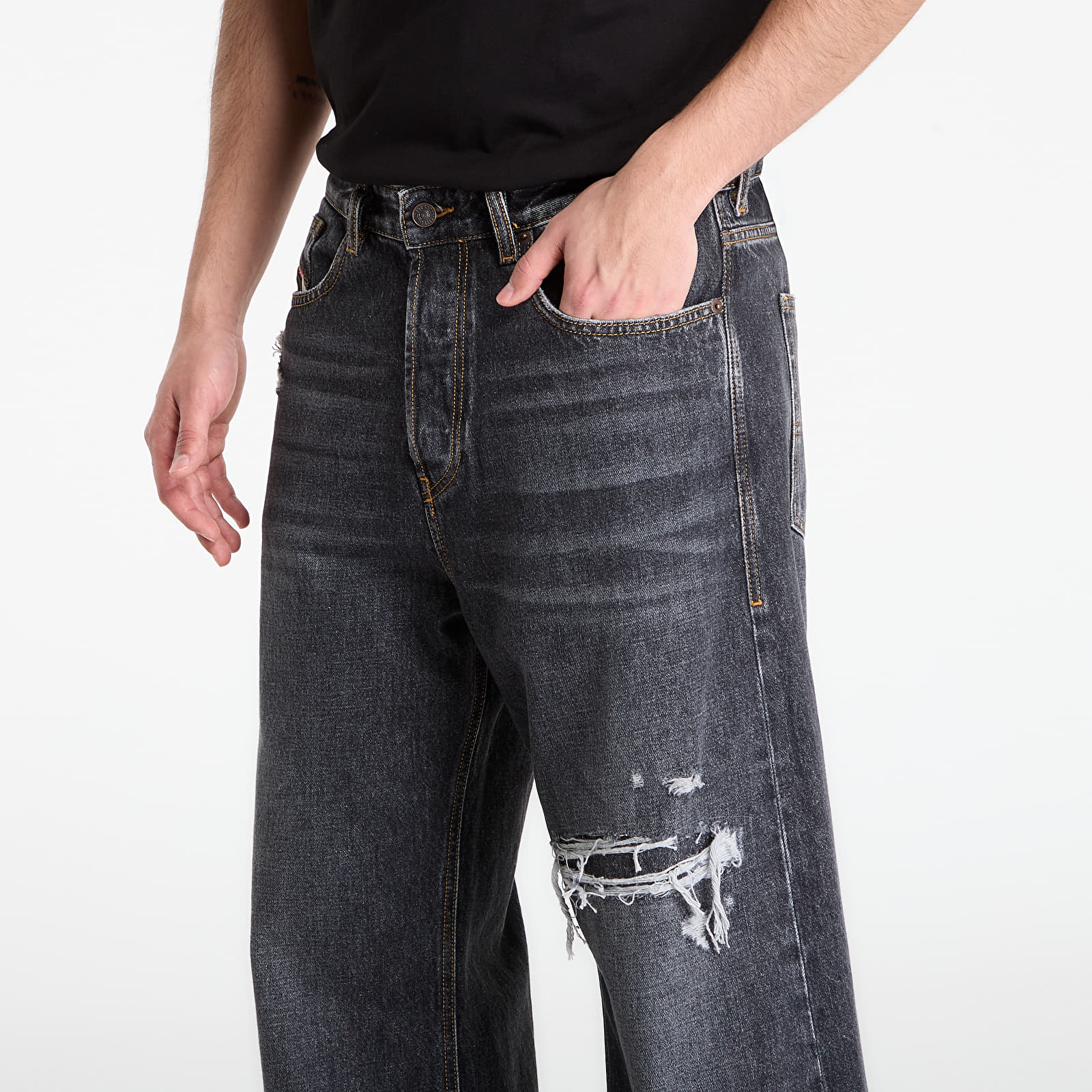 Hosen für Männer Diesel D-Rise Trousers Black/ Blue