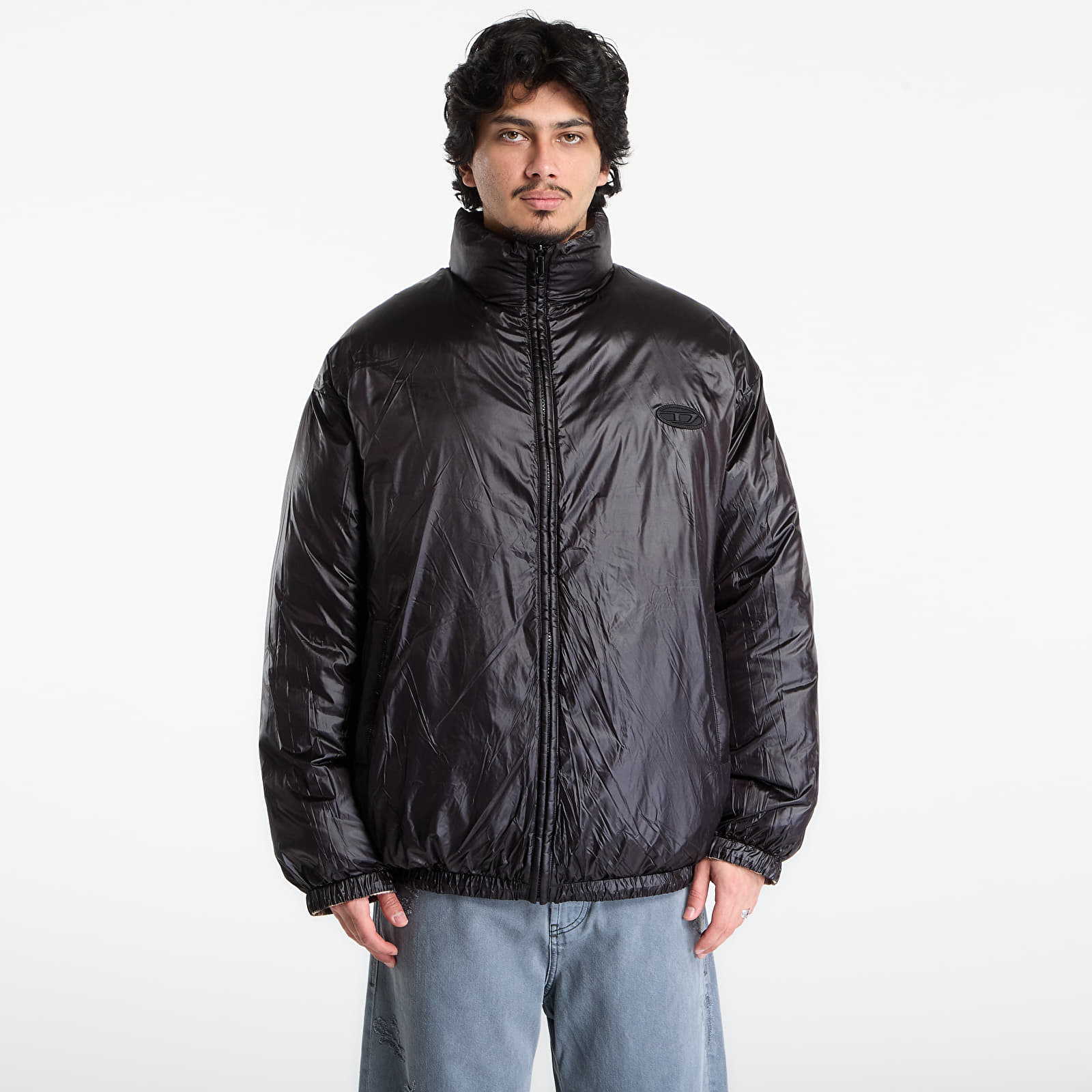 Jacken Diesel W-Bourbon-Enbm Reversible Jacket Charcoal Grey