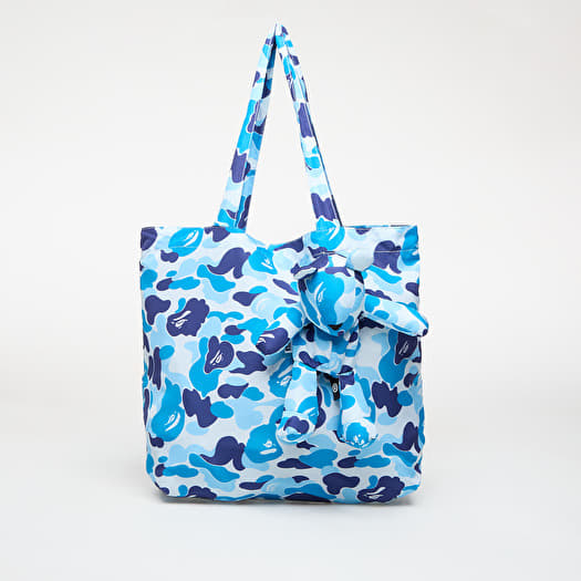 Bag A BATHING APE Abc Camo Bear Eco Travel Bag (S) Blue