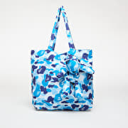A BATHING APE Abc Camo Bear Eco Travel Bag (S) Blue
