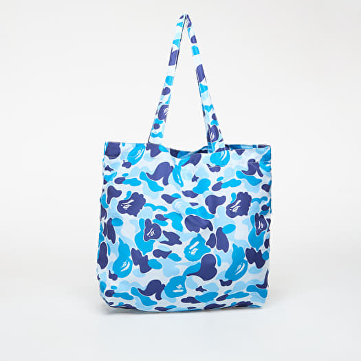A BATHING APE Abc Camo Bear Eco Travel Bag (S) Blue | Footshop