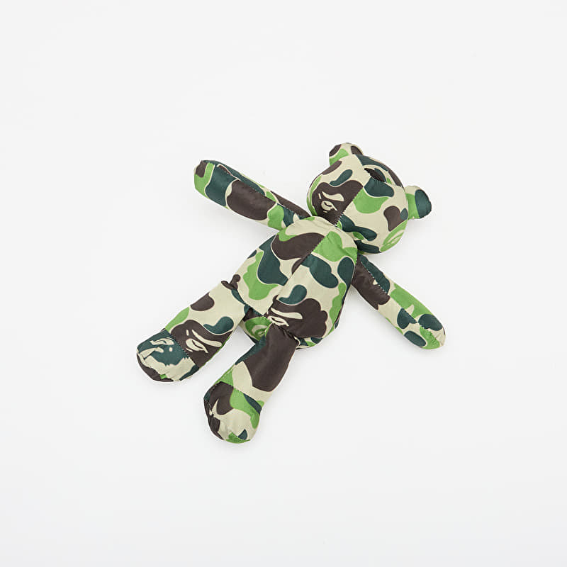 A BATHING APE Abc Camo Bear Eco Travel Bag (S) Green | Footshop