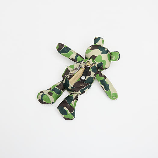 A BATHING APE Abc Camo Bear Eco Travel Bag (S) Green | Footshop