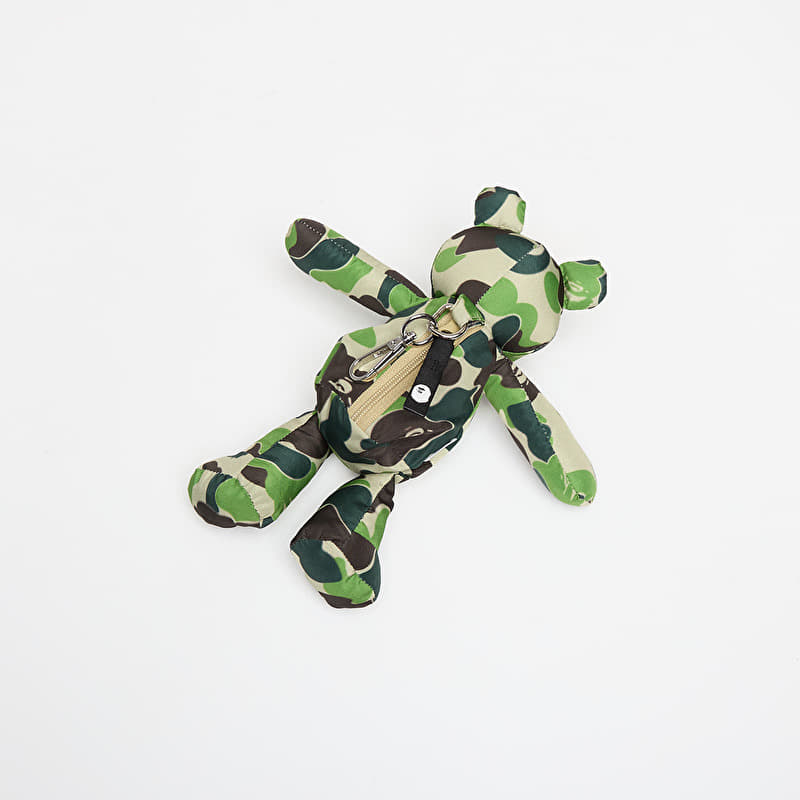 A BATHING APE Abc Camo Bear Eco Travel Bag (S) Green | Footshop