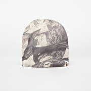 A BATHING APE Tree Edge Camo Knit Cap White