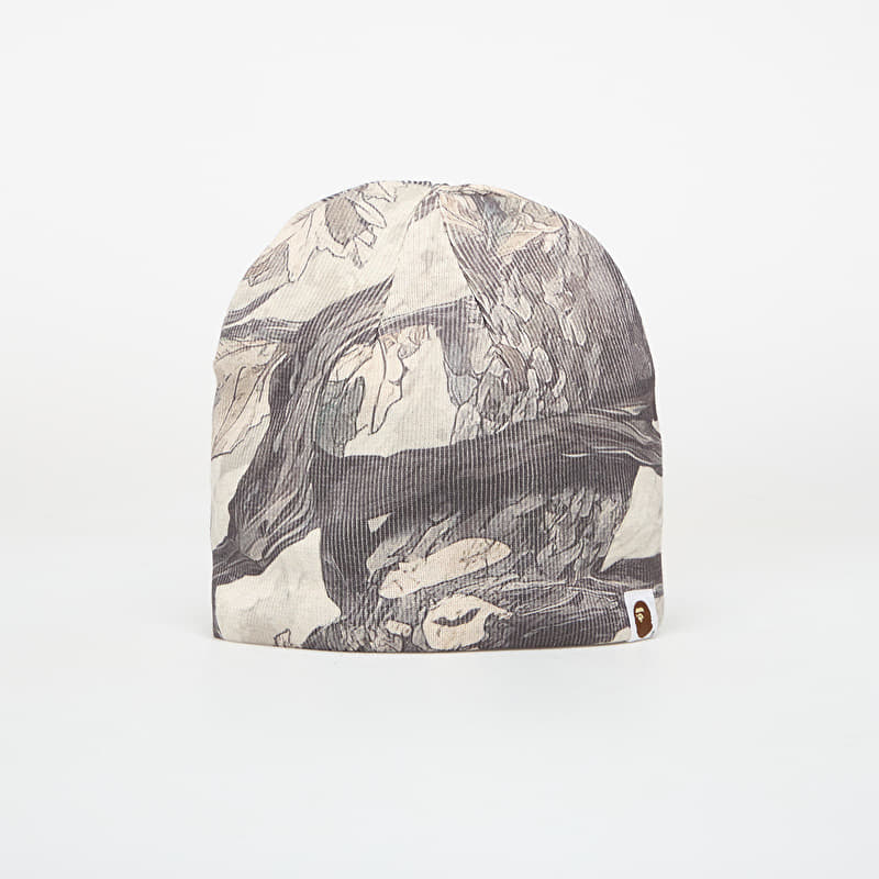 Шапка A BATHING APE Tree Edge Camo Knit Cap White