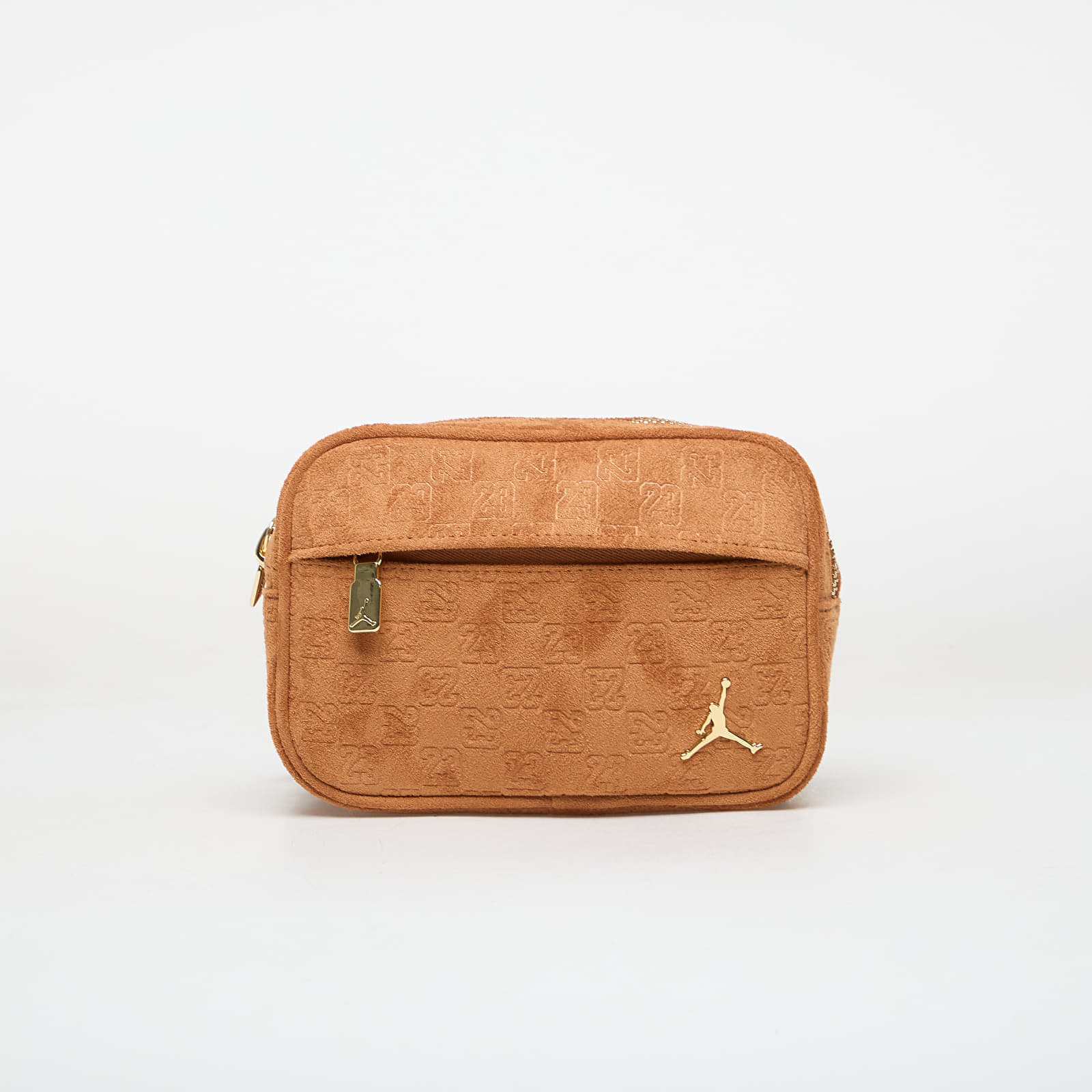 Чанта Jordan Jam Suede Monogram Camera Bag Cognac Universal