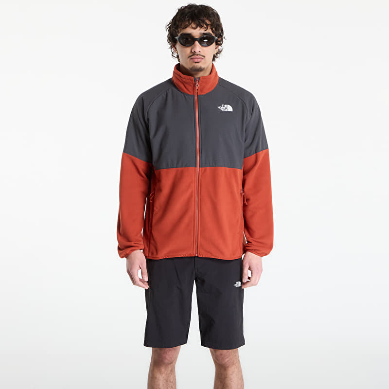 The North Face Glacier Heavyweight Full Zip Jacket Iron Clay/ Asphalt Grey