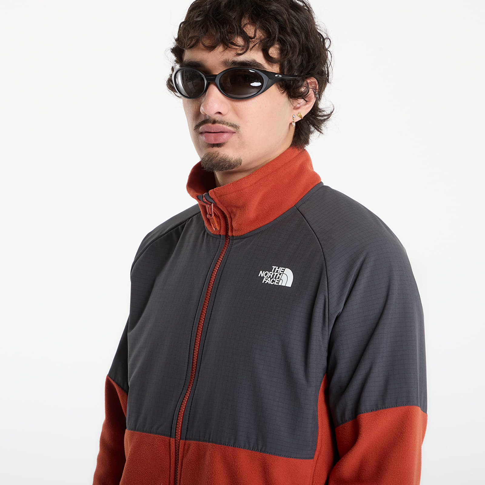 Jacken The North Face Glacier Heavyweight Full Zip Jacket Iron Clay/ Asphalt Grey