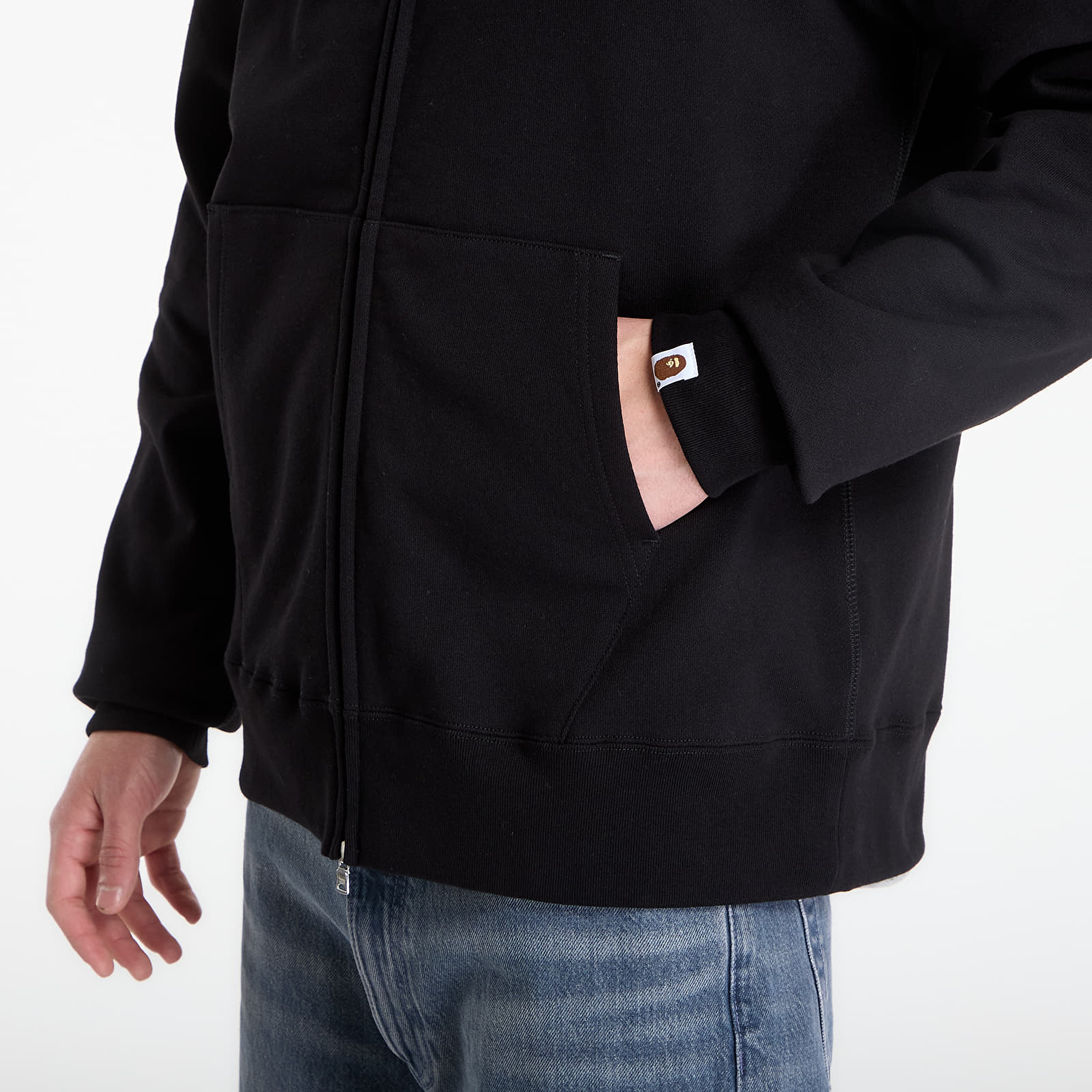 Kapuutsikud ja kampsunid A BATHING APE Shark Full Zip Hoodie UNISEX Black