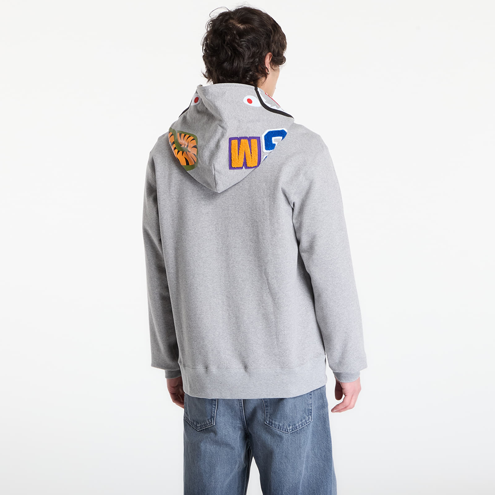 Hoodies and sweatshirts  A BATHING APE Shark Full Zip Hoodie UNISEX Gray