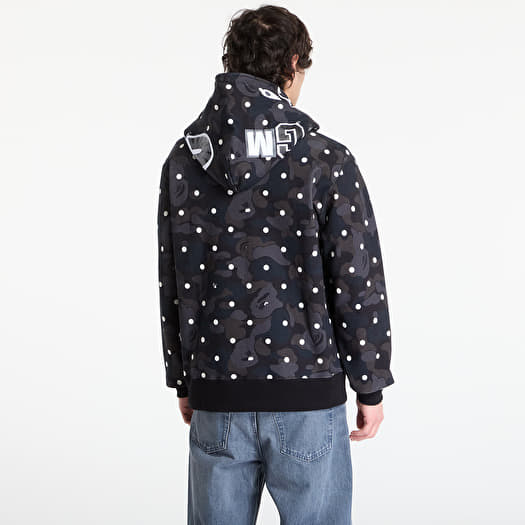 A BATHING APE Abc Dot Shark Full Zip Hoodie UNISEX Black | Footshop