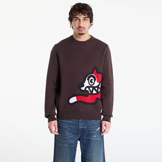 Genser Billionaire Boys Club Icecream Running Dog Knitted Crewneck Black