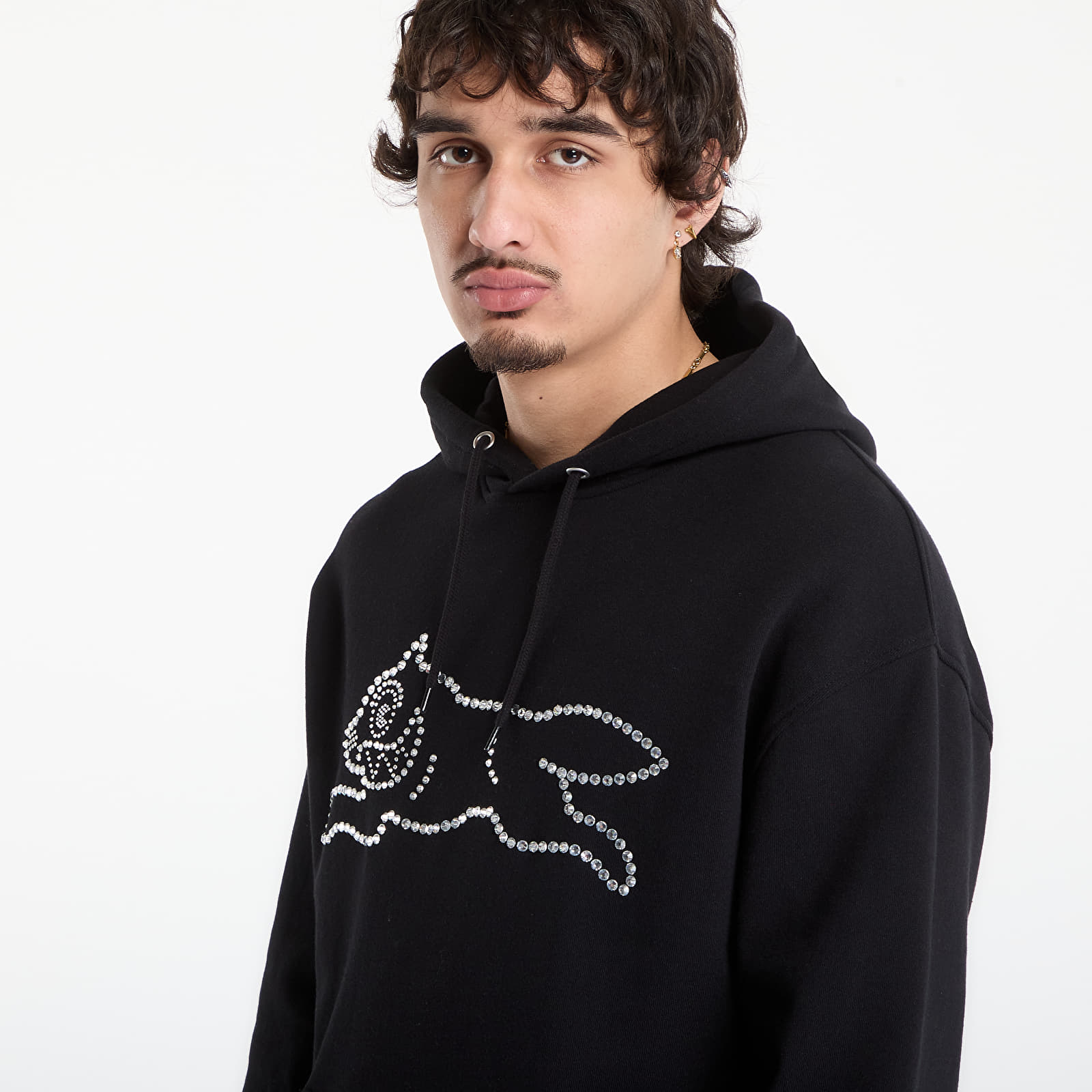 Hettegensere for menn Billionaire Boys Club Icecream Crystal Running Dog Popover Hood Black