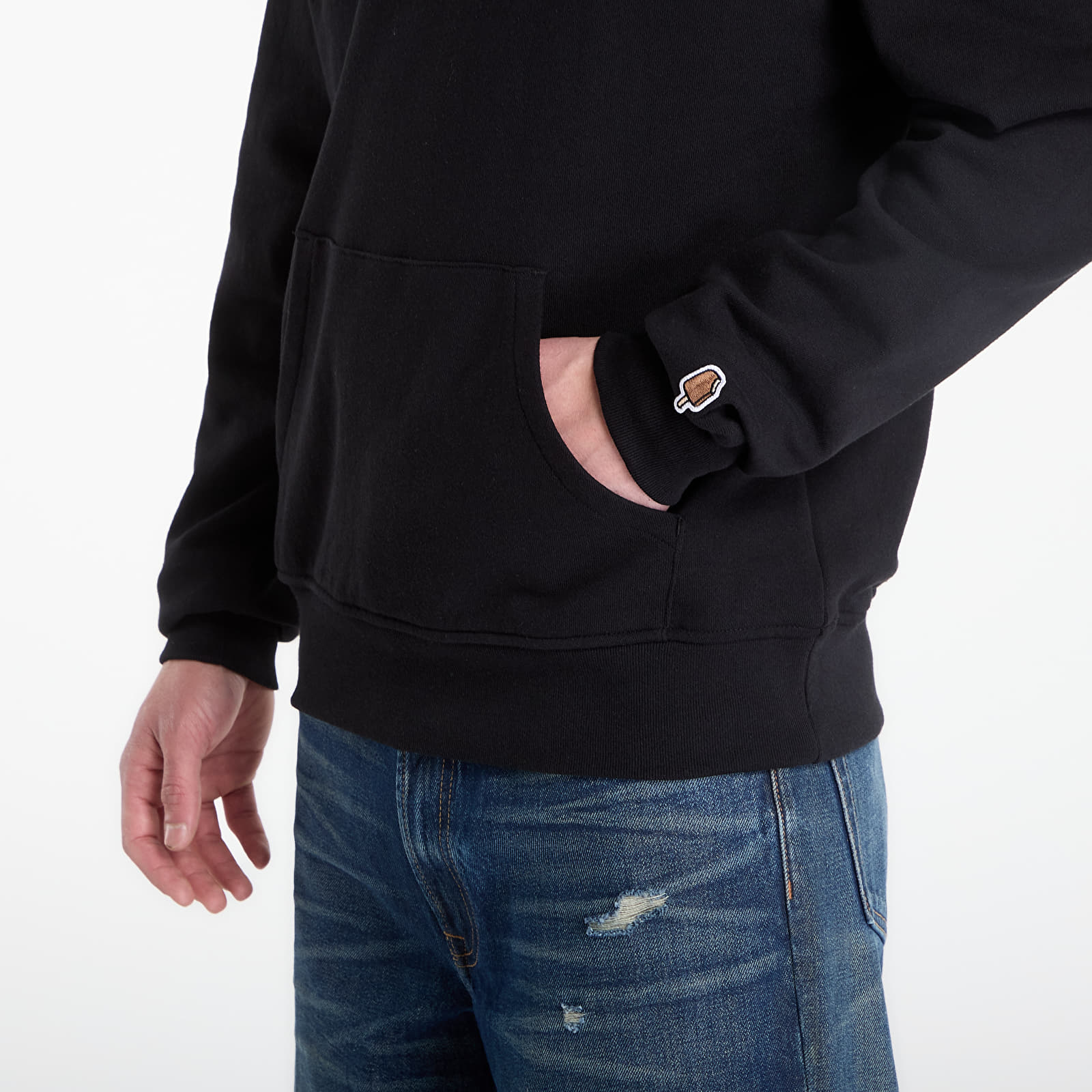 Hettegensere for menn Billionaire Boys Club Icecream Crystal Running Dog Popover Hood Black