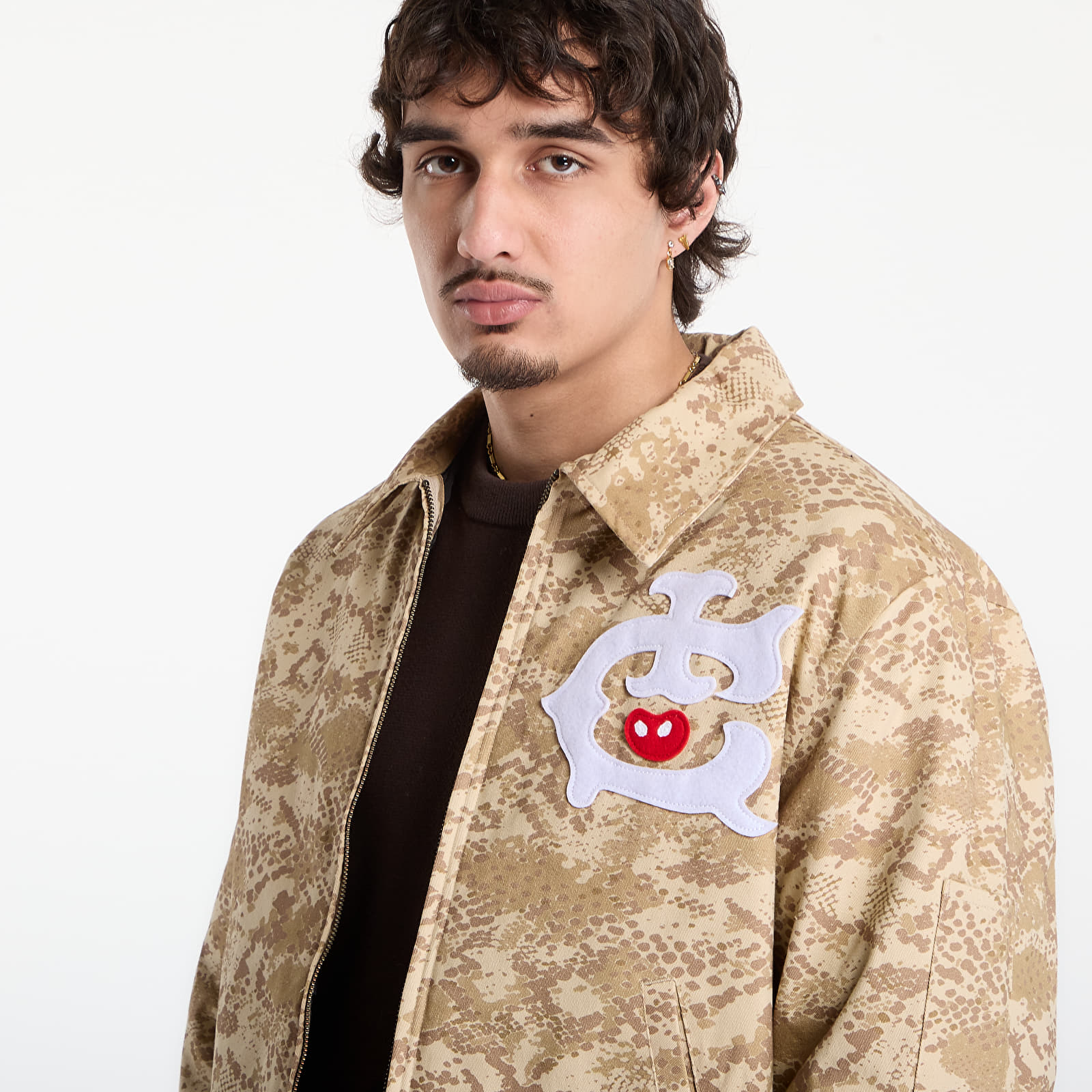 Men's jackets Billionaire Boys Club Icecream Snakeskin Quilted Work Jacket Light Brown