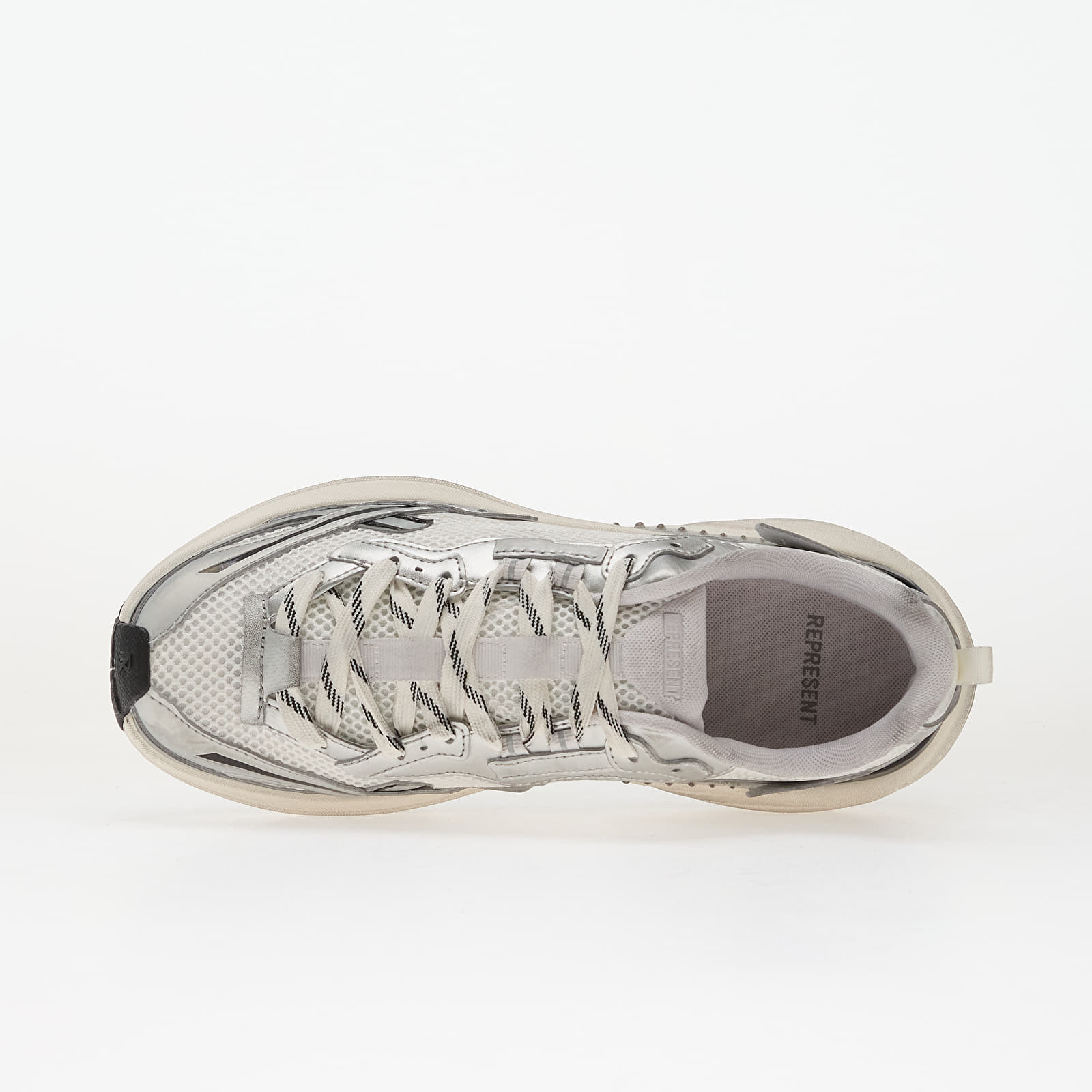 Herren Sneaker und Schuhe REPRESENT Storm-Torn Flat White/ Silver