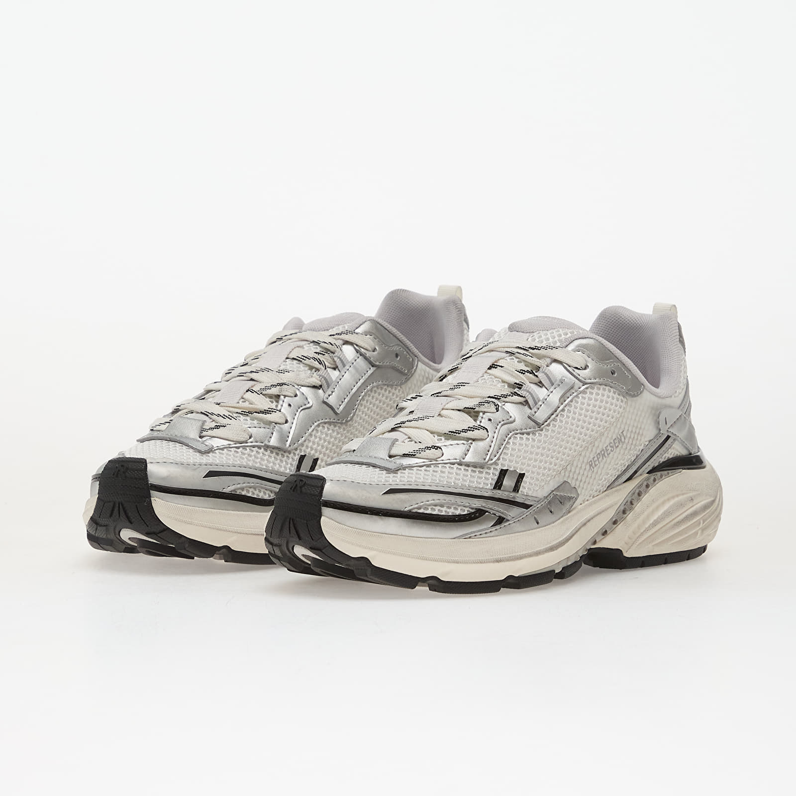 Herren Sneaker und Schuhe REPRESENT Storm-Torn Flat White/ Silver