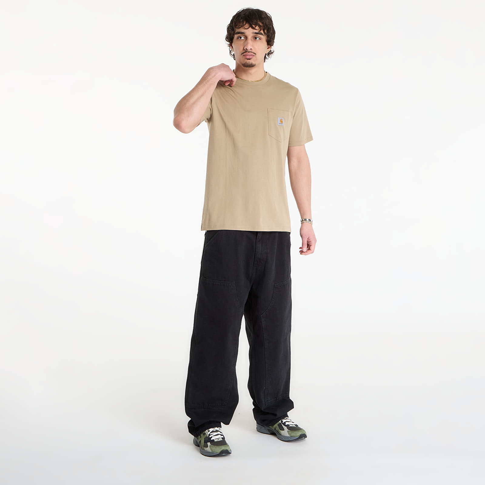 Vyriški marškinėliai Carhartt WIP S/S Pocket T-Shirt UNISEX Iroko