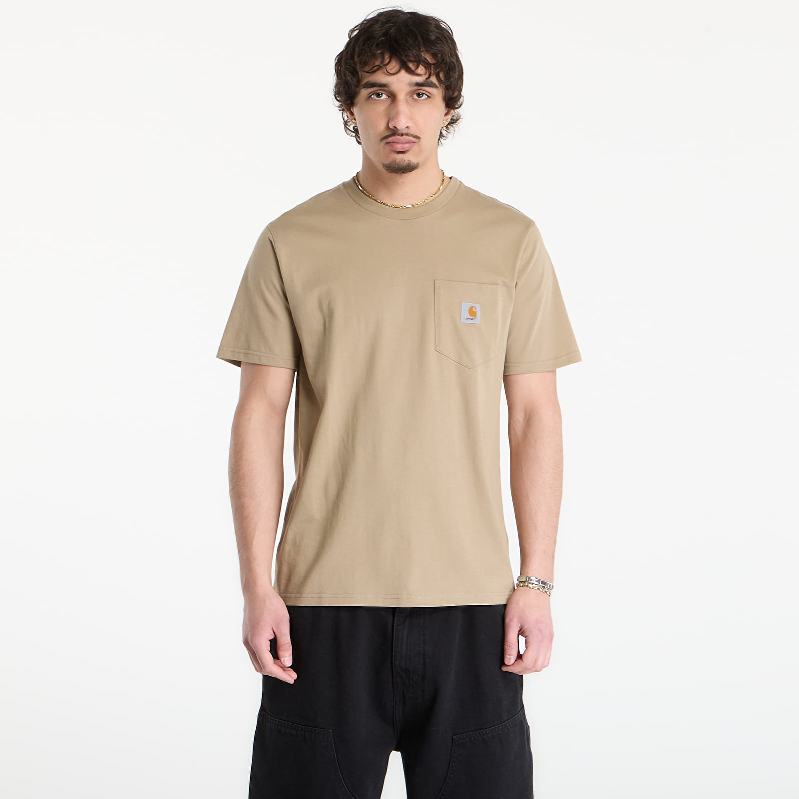 Vyriški marškinėliai Carhartt WIP S/S Pocket T-Shirt UNISEX Iroko
