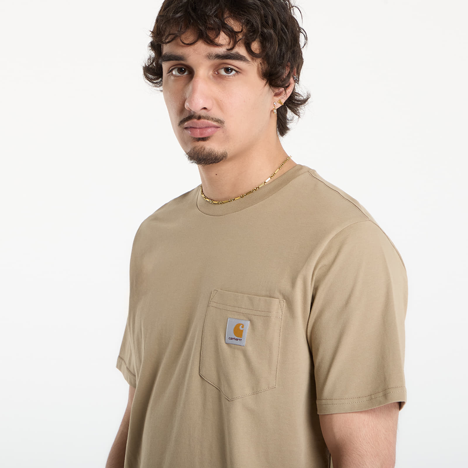 Vyriški marškinėliai Carhartt WIP S/S Pocket T-Shirt UNISEX Iroko