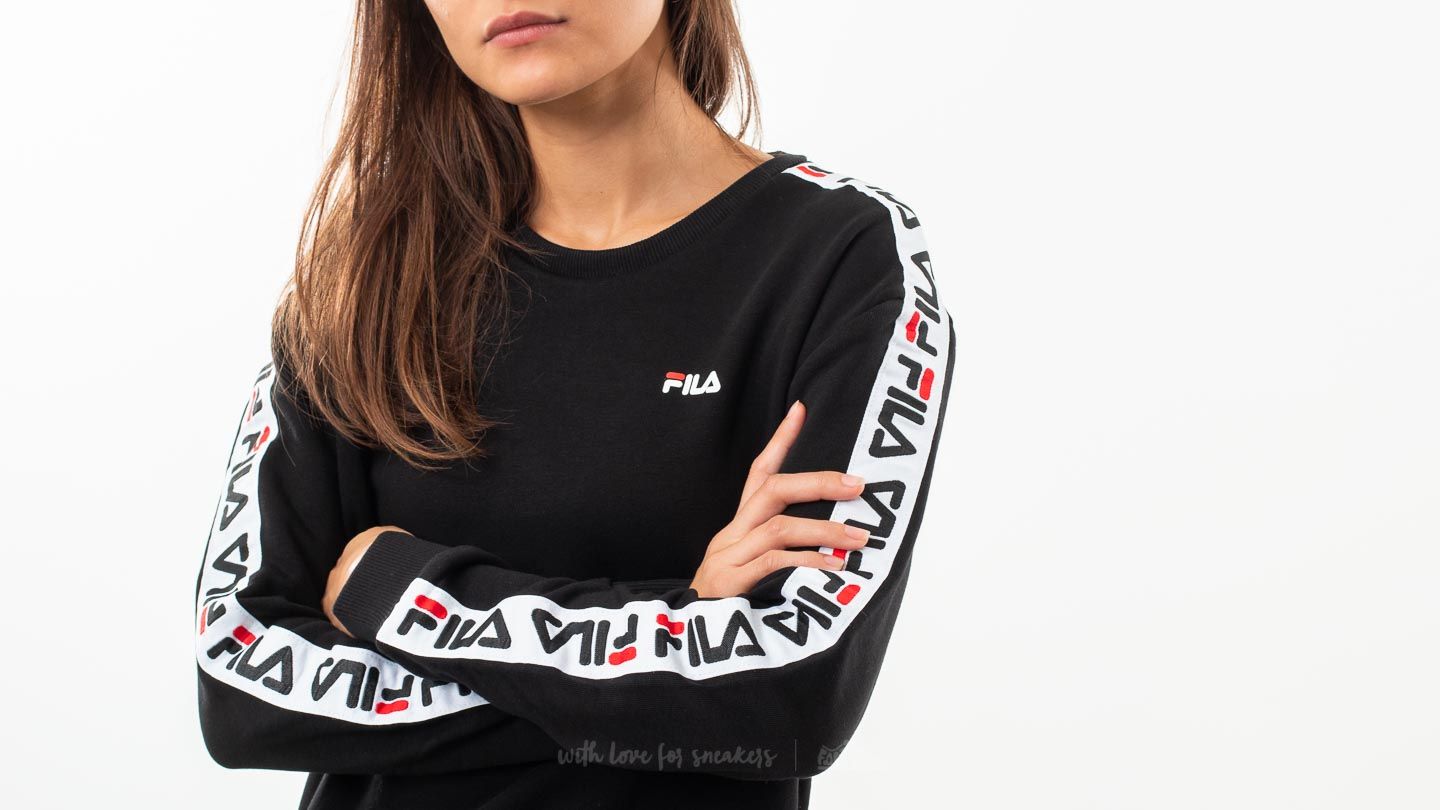 Hoodies and sweatshirts Fila Tivka Crew Sweater Black Footshop