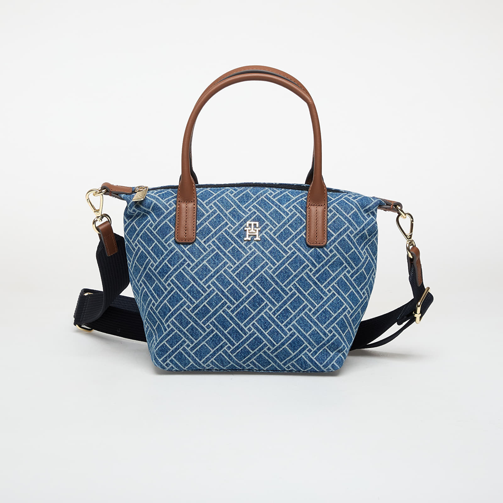 Чанта Tommy Hilfiger Popette Mini Tote Denim Flag Dark Blue Indigo Universal