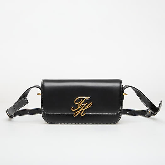 Håndvesker Tommy Hilfiger Script Flap Crossover Black