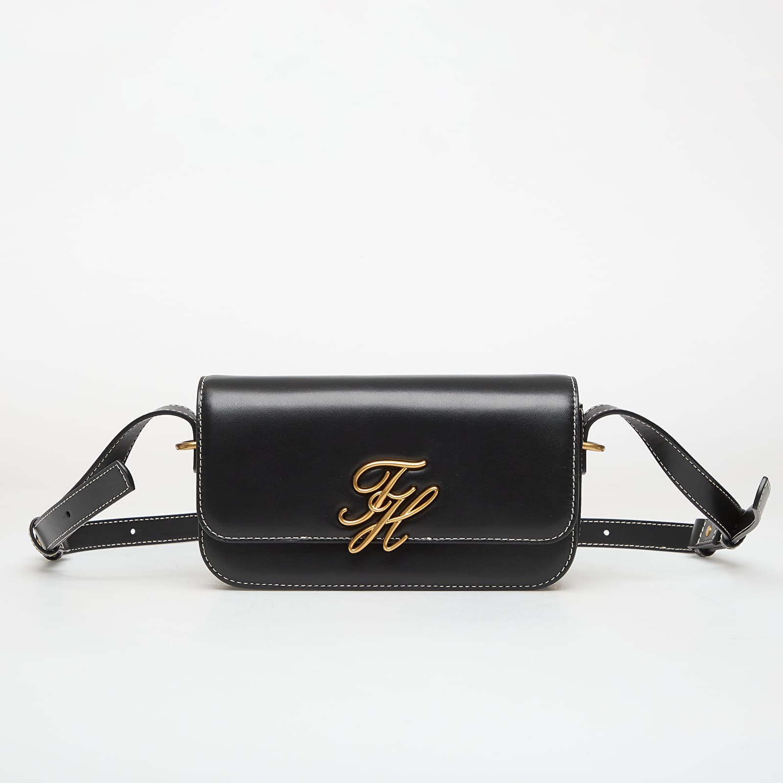 Håndvesker for kvinner Tommy Hilfiger Script Flap Crossover Black