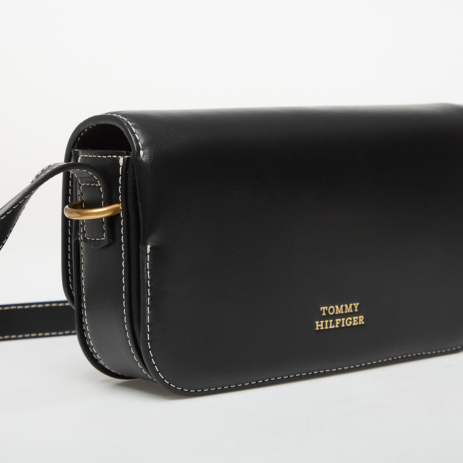 Håndvesker for kvinner Tommy Hilfiger Script Flap Crossover Black