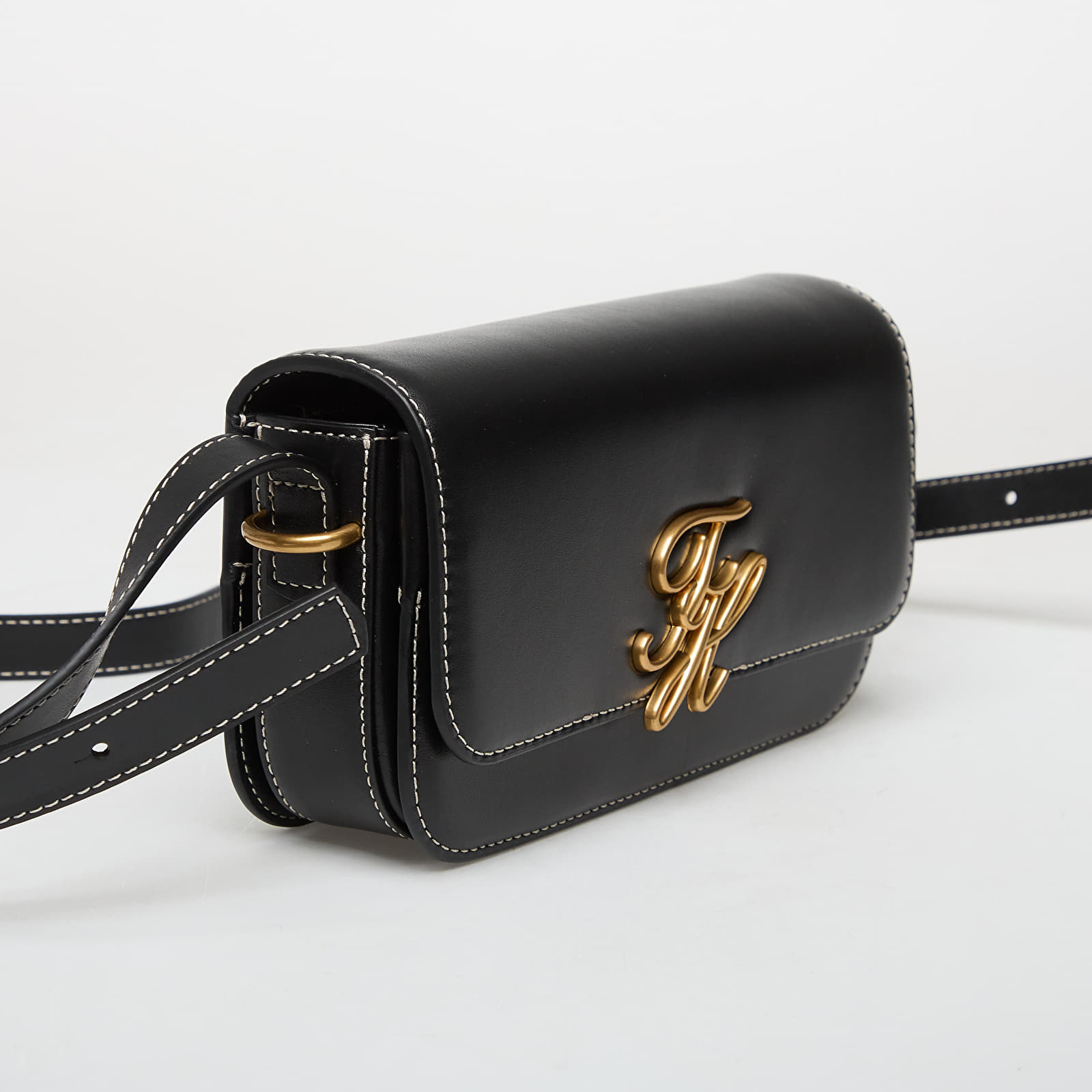 Håndvesker for kvinner Tommy Hilfiger Script Flap Crossover Black