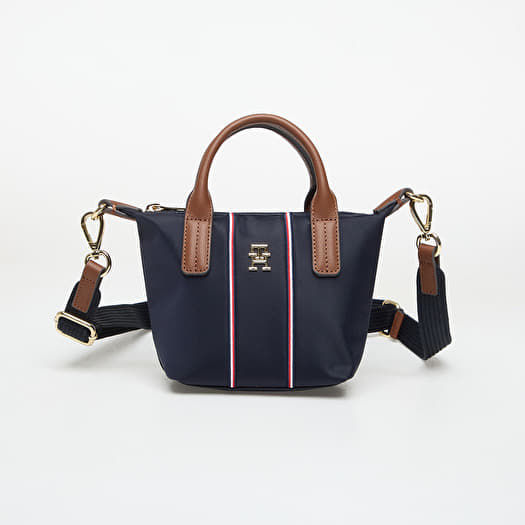 Håndvesker Tommy Hilfiger Popette Micro Tote Corp Dark Blue Indigo