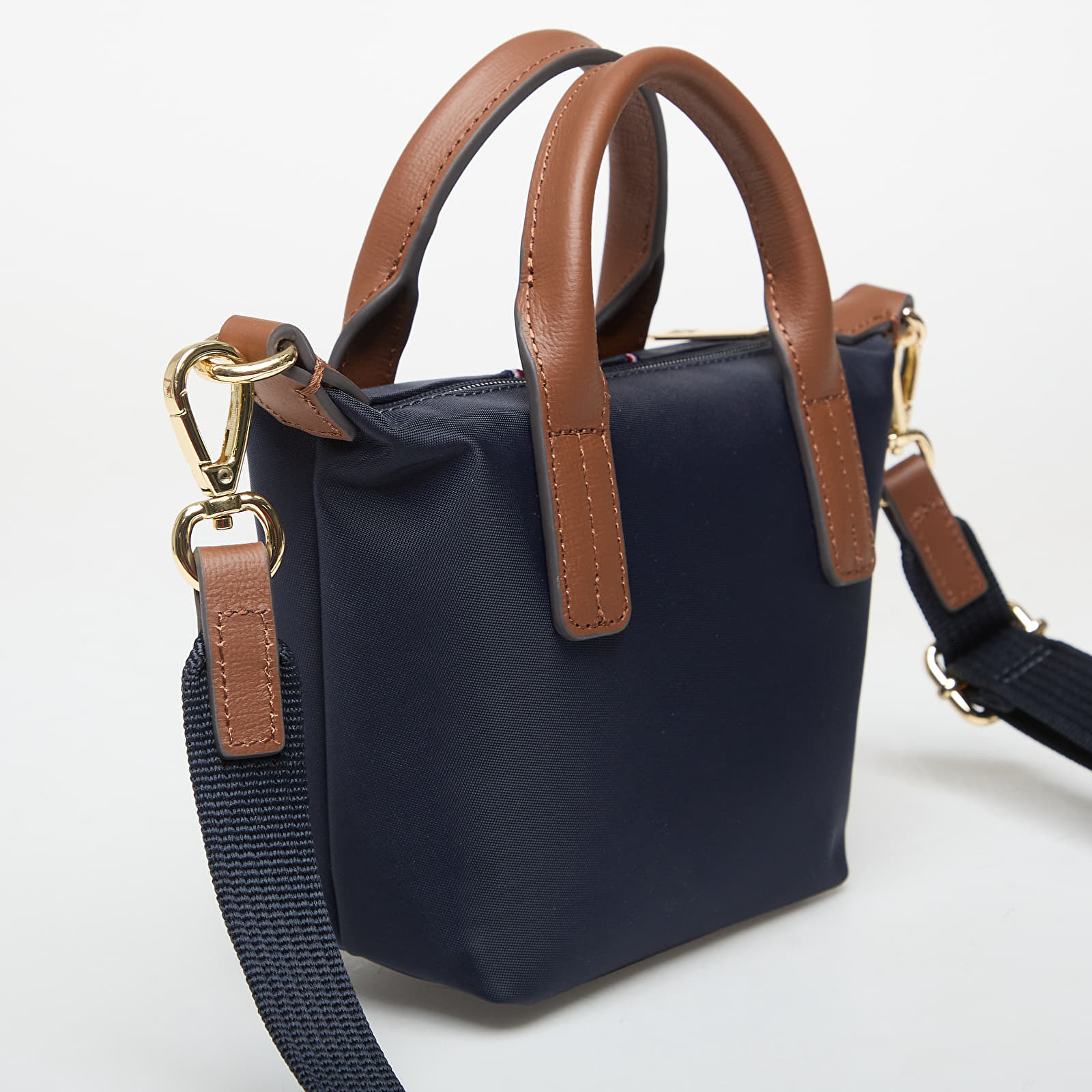 Håndvesker for kvinner Tommy Hilfiger Popette Micro Tote Corp Dark Blue Indigo