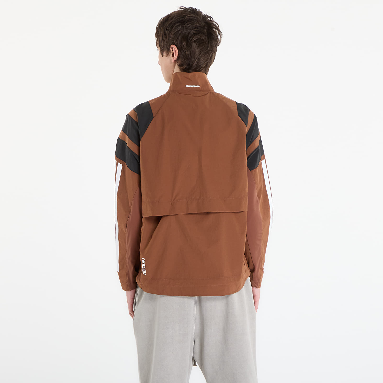 Vyriškos striukės adidas Humanrace Adizero Archive Running Jacket Preloved Brown
