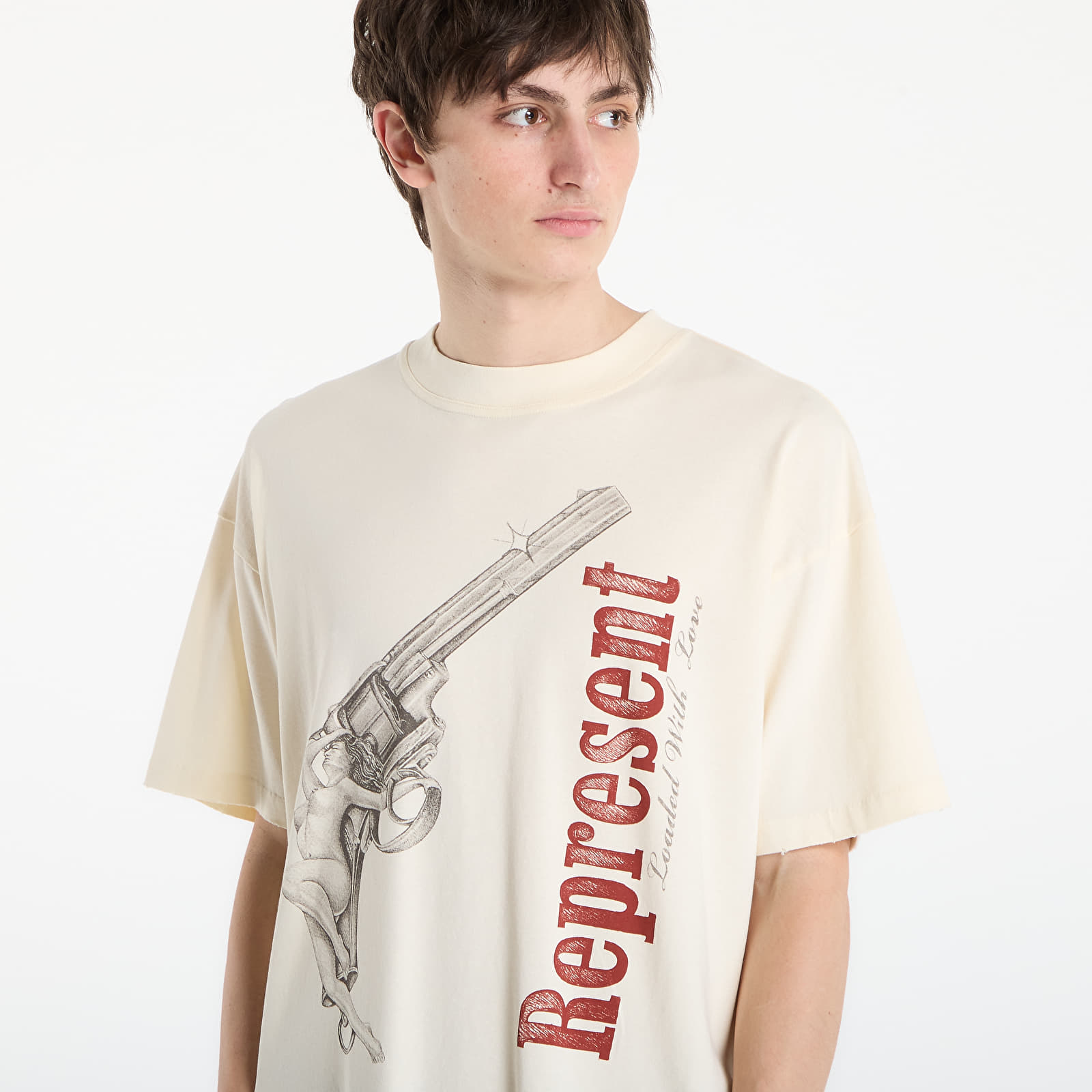 Majice T-shirt REPRESENT Loaded With Love T-Shirt UNISEX Buttercream