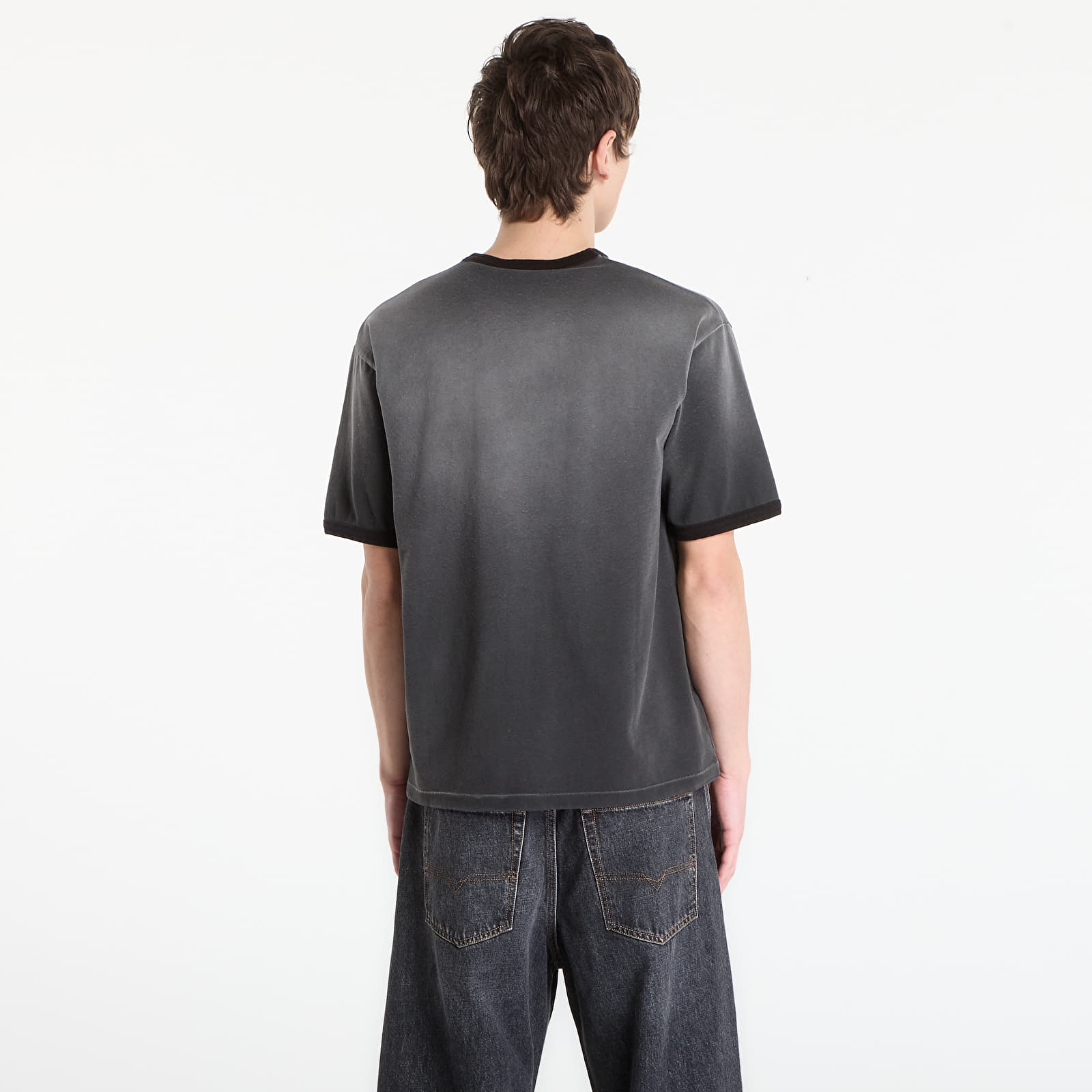 Trička REPRESENT Ringer T-Shirt UNISEX Stained Black