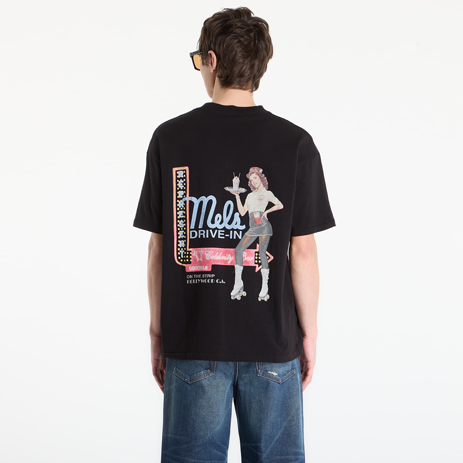 Trička REPRESENT Mel'S Dinner T-Shirt UNISEX Jet Black