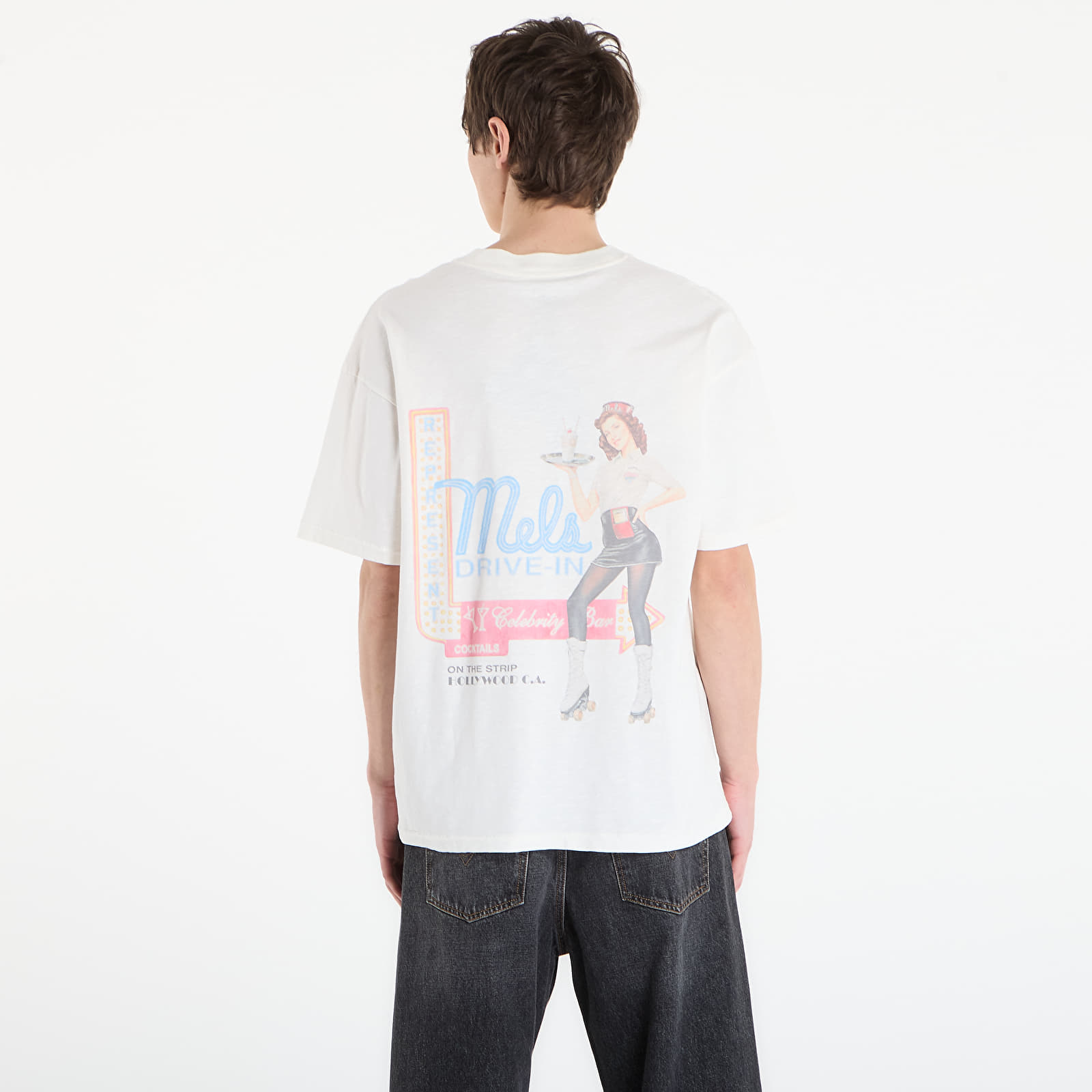 Tričká REPRESENT x Mel'S Dinner T-Shirt UNISEX Flat White