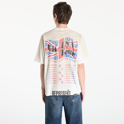 REPRESENT Dream On Tour T-Shirt UNISEX Washed Ecru | Footshop