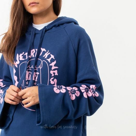Hoodies and sweatshirts Lazy Oaf Weird Things Hoodie Dress Blue Footshop