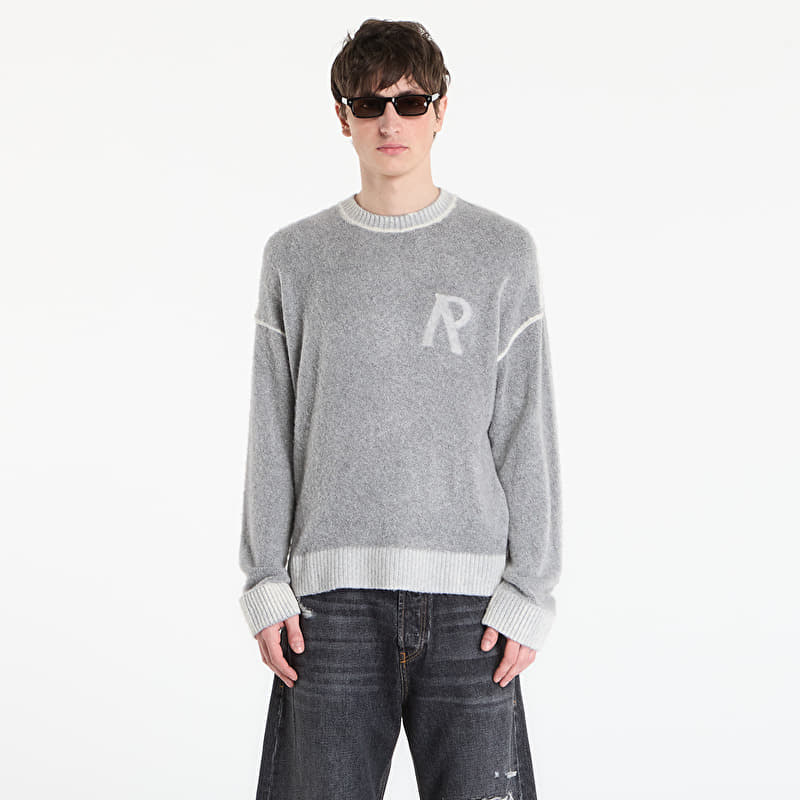 Tričko REPRESENT Laurel Knit Sweatshirt UNISEX Sun Fade Grey