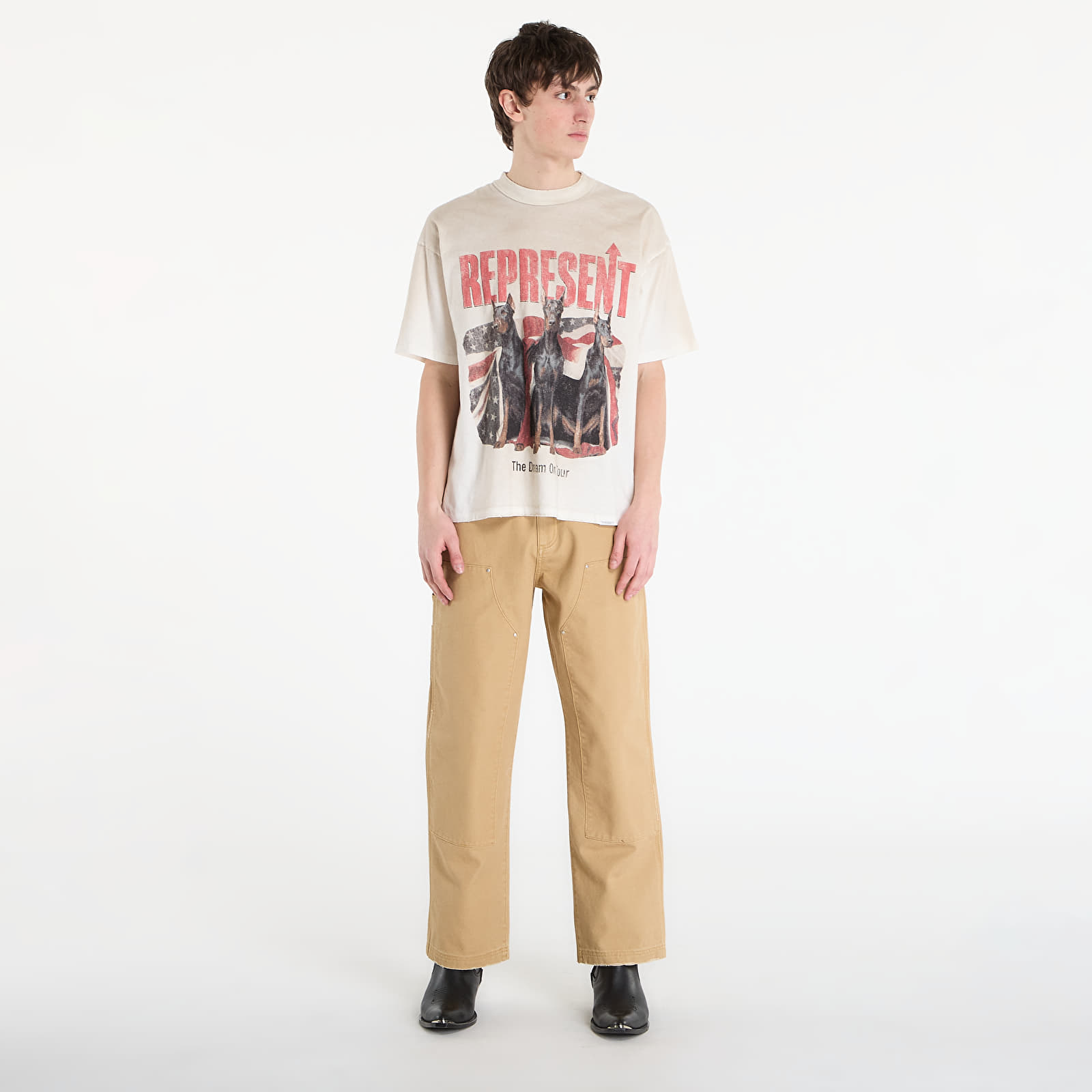 Spodnie REPRESENT Worker Pant Washed Tan